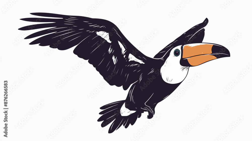 Obraz premium Flying Toucan 