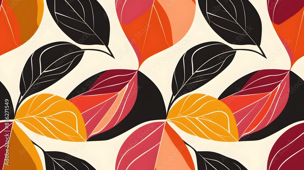 Abstract Autumn Leaf Pattern Abstract Autumn Leaf Pattern