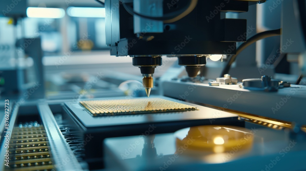 a machine is working on a machine in a factory a machine is working on a machine in a factory