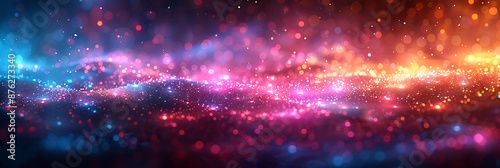 Vibrant Neon Geometric Energy Burst