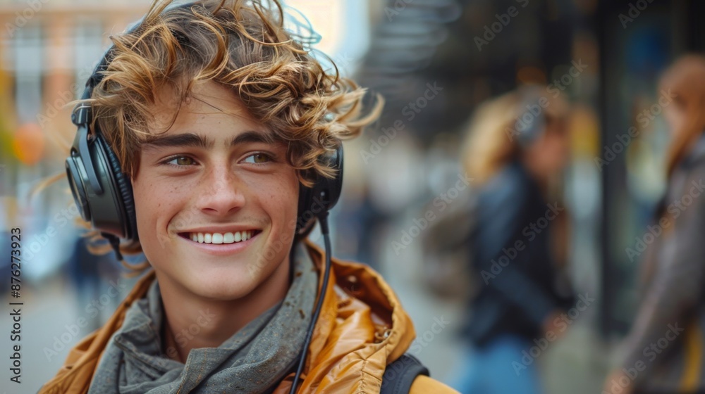 Obraz premium Braces smiling to camera