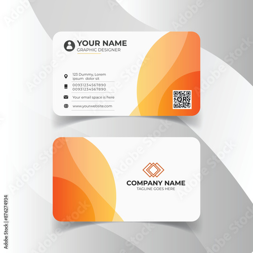 Corporate card design template 