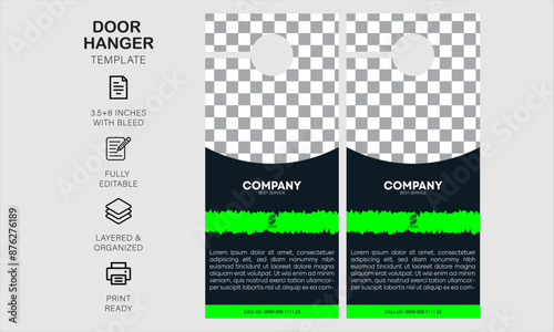 door hanger design template for yor business or company