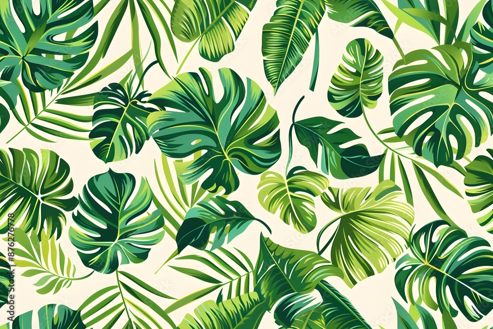 Tropical Leaf Pattern: A Lush Green Tapestry Tropical Leaf Pattern: A Lush Green Tapestry