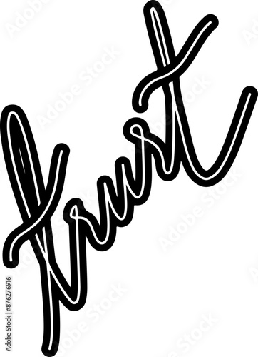 Trust Word Handwritten Vector Calligraphy
