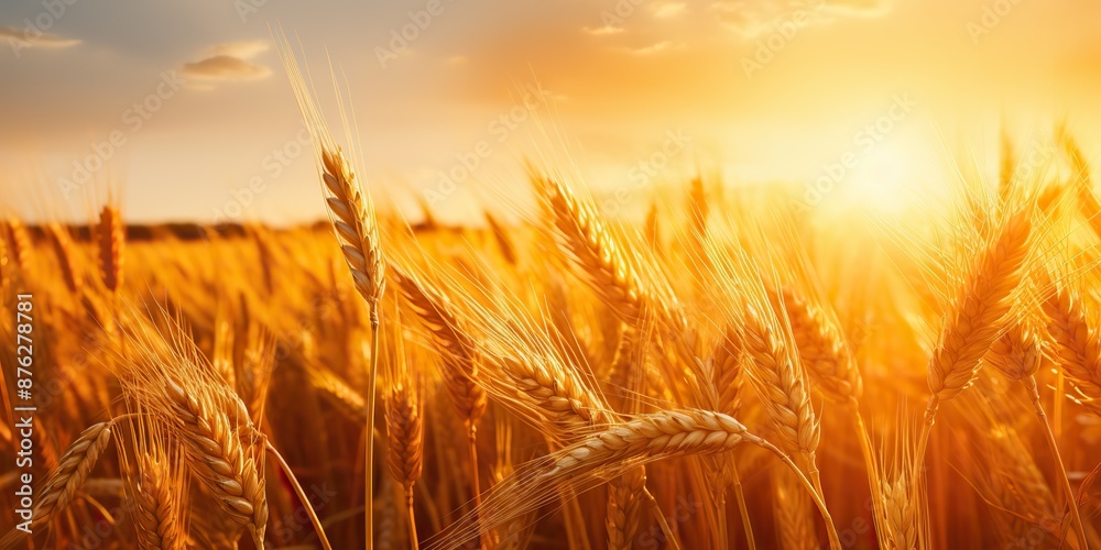 Wheat field nature outdoor plant countryside agriculture close up steam scene view Wheat field nature outdoor plant countryside agriculture close up steam scene view