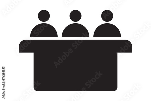 Jury group committee icon. Vector illustration design.