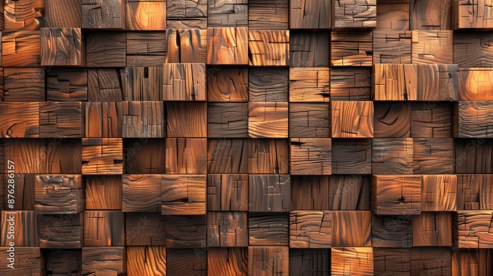 Wooden background with texture of wood blocks Wooden background with texture of wood blocks
