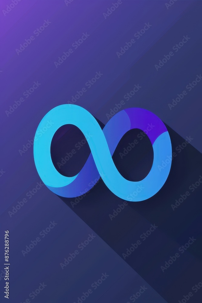 the infinity symbol on a purple background the infinity symbol on a purple background