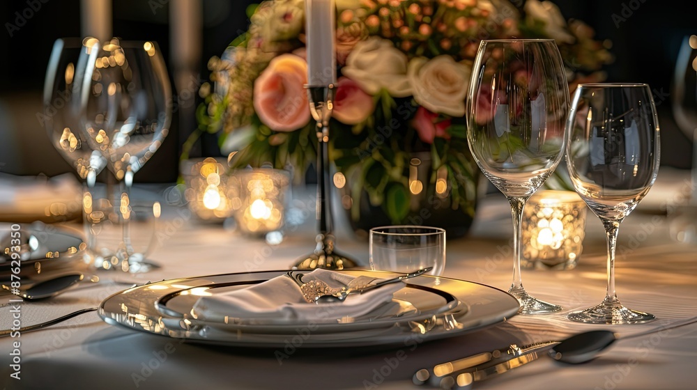 Extravagant Banquet Tableau of Visually Stunning Epicurean Delight and Impeccably Styled Tableware Extravagant Banquet Tableau of Visually Stunning Epicurean Delight and Impeccably Styled Tableware