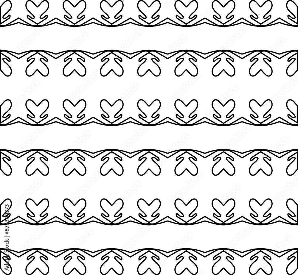 Fototapeta premium Abstract shapes.Patterns from lines.White wallpaper. Vector graphics for design, textile, decoration, cover, wallpaper, web background, wrapping paper, fabric, packaging. Repeating pattern.