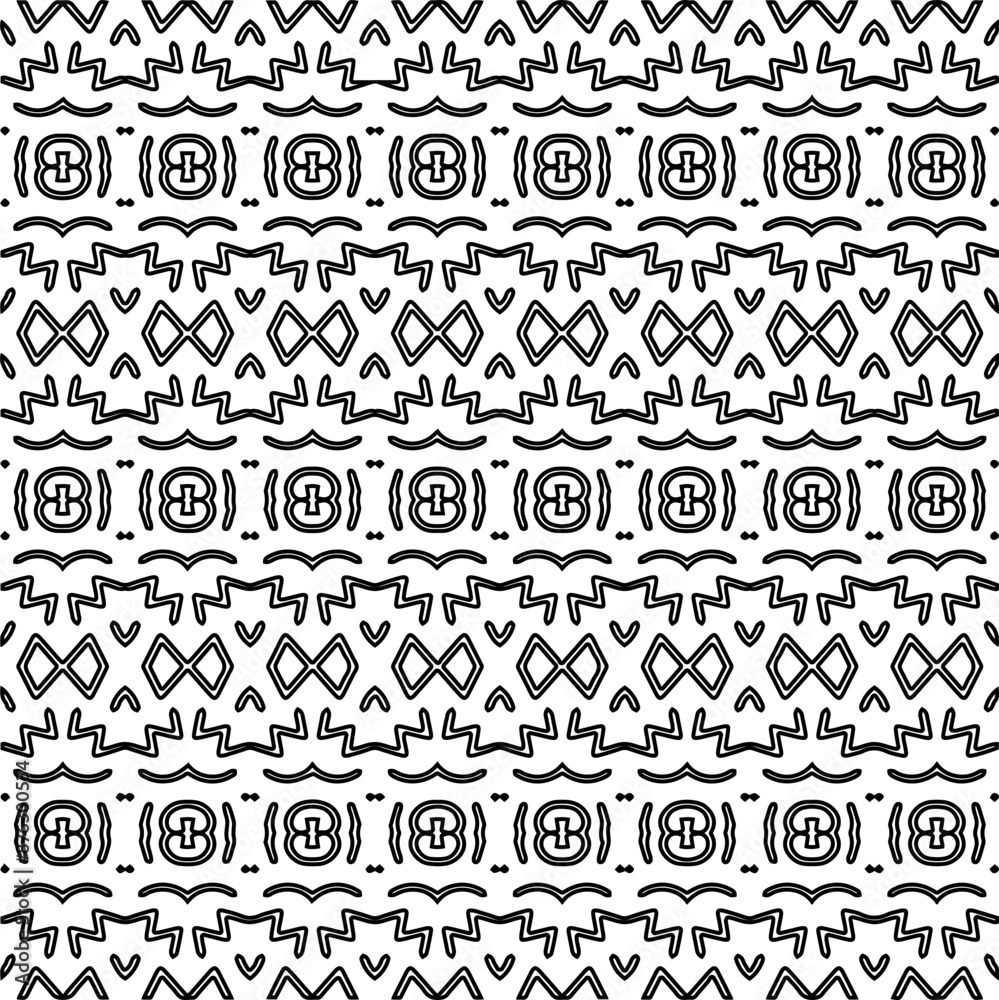 Abstract shapes.Patterns from lines.White wallpaper. Vector graphics for design, textile, decoration, cover, wallpaper, web background, wrapping paper, fabric, packaging. Repeating pattern. Abstract shapes.Patterns from lines.White wallpaper. Vector graphics for design, textile, decoration, cover, wallpaper, web background, wrapping paper, fabric, packaging. Repeating pattern.