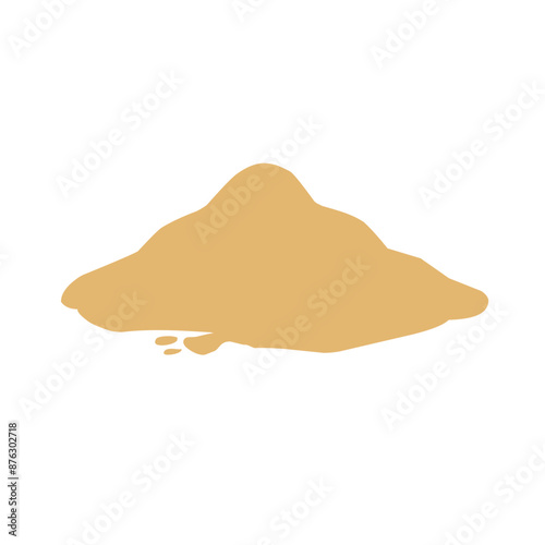 Pile of sand Vector illustration