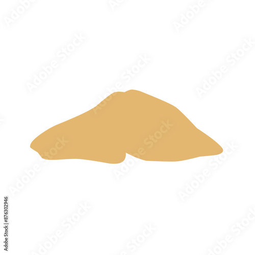 Pile of sand Vector illustration