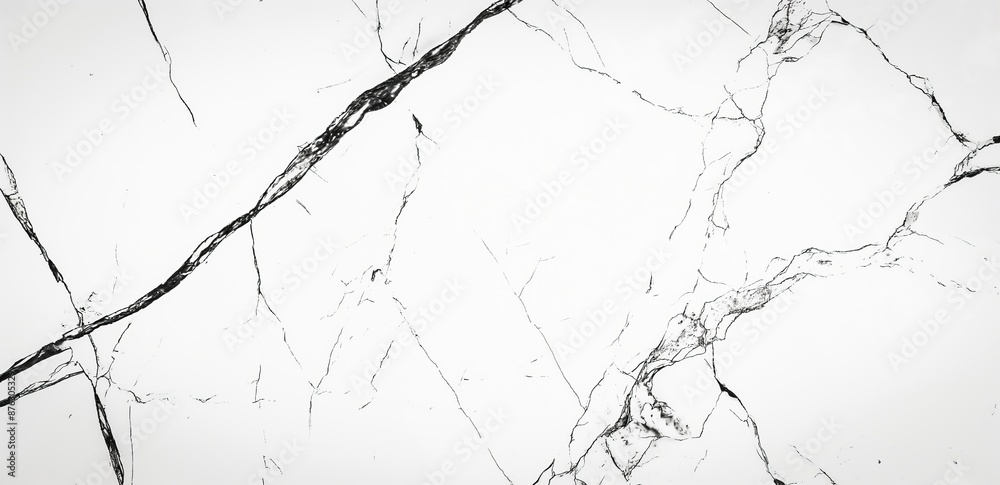A close-up of white marble, veined with delicate black and gray lines, showcases the natural elegance and timeless beauty of this stone. A close-up of white marble, veined with delicate black and gray lines, showcases the natural elegance and timeless beauty of this stone.