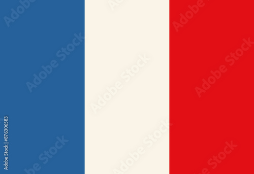 National flag of France. Flat element design.