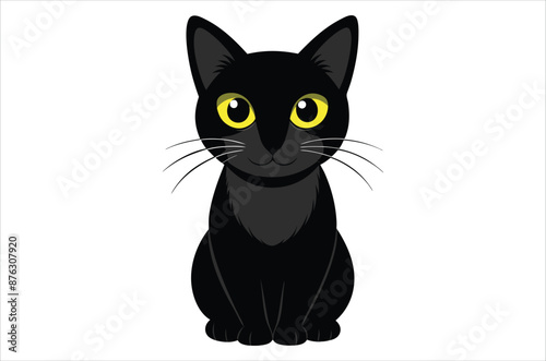 black cat cartoon,  black cat vector,  icon vector illustration,   cat silhouette of a   cat  isolated on a white background,  eps,  png,  svg,  vector 