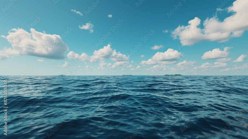Obraz premium Capture the essence of dreamscapes with swirling clouds, floating islands, and landscapes that challenge perception. Clean and Clear Color, Realistic Photo, , Minimalism,