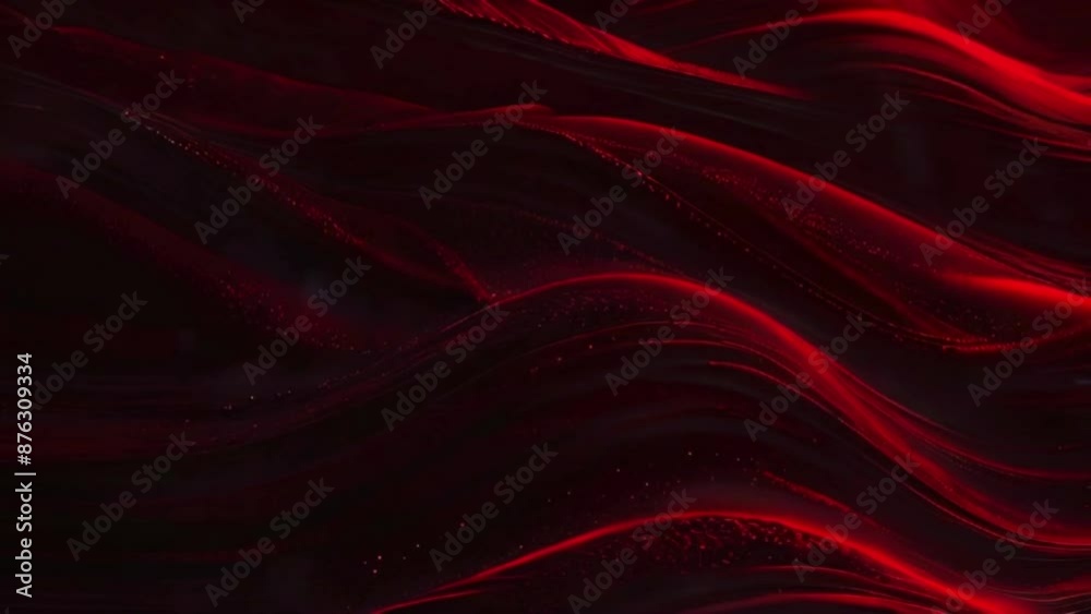 deep royal red waves gently rolling across the screen, creating a calming yet regal ambiance, 4K Ultra HD Wallpaper animation video