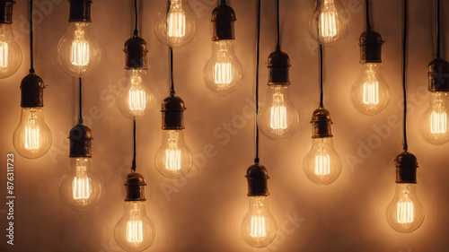  AI generated  light bulb image.  concept with light bulb