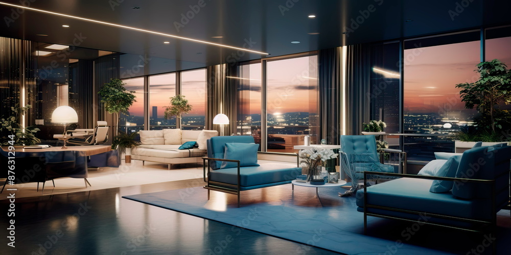 Fototapeta premium VIP or private lounge area, emphasizing the hospital's commitment to personalized and exclusive patient care.Generative AI