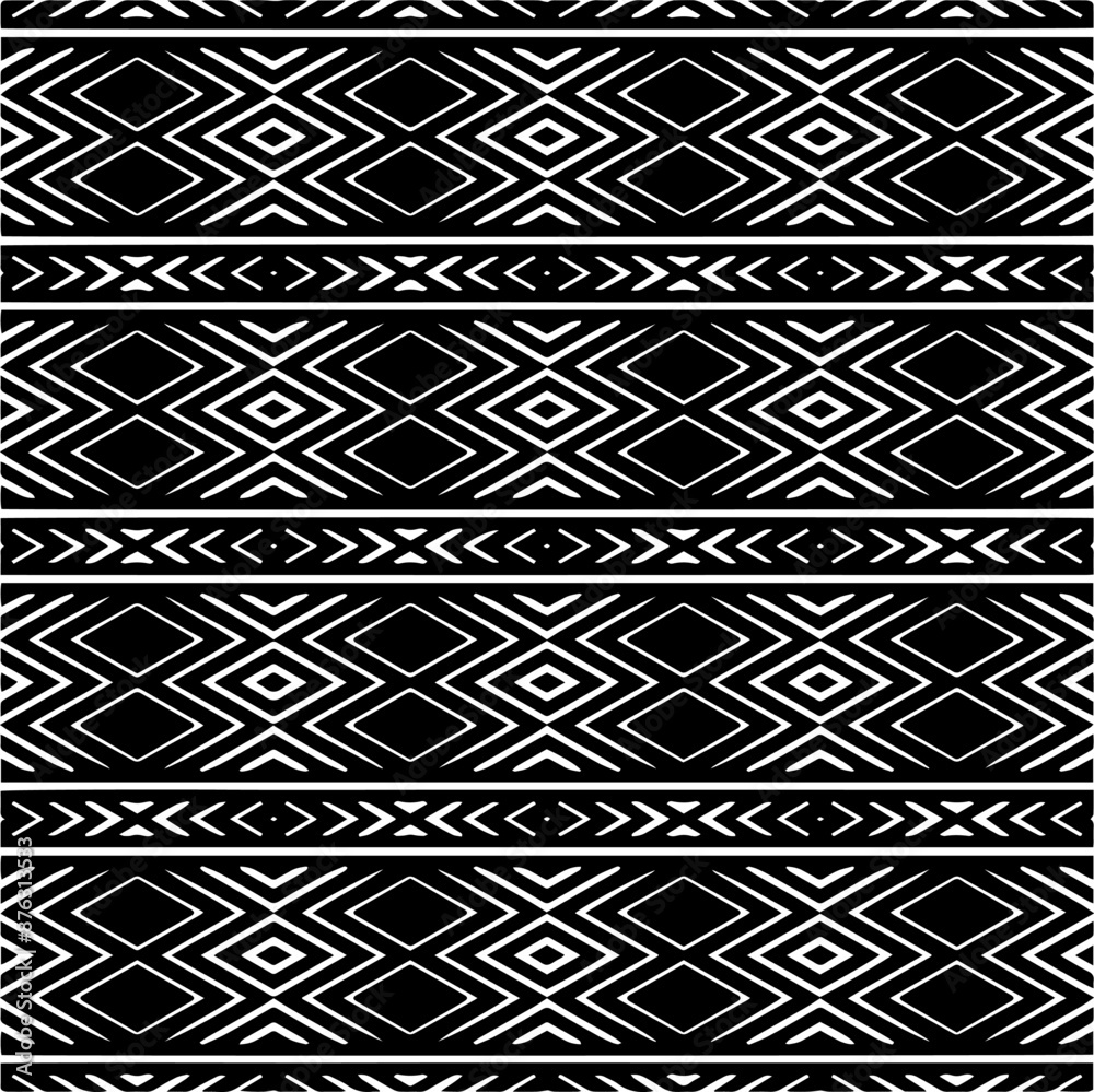 White background with black pattern. Seamless texture for fashion, textile design,  on wall paper, wrapping paper, fabrics and home decor. Simple repeat pattern.