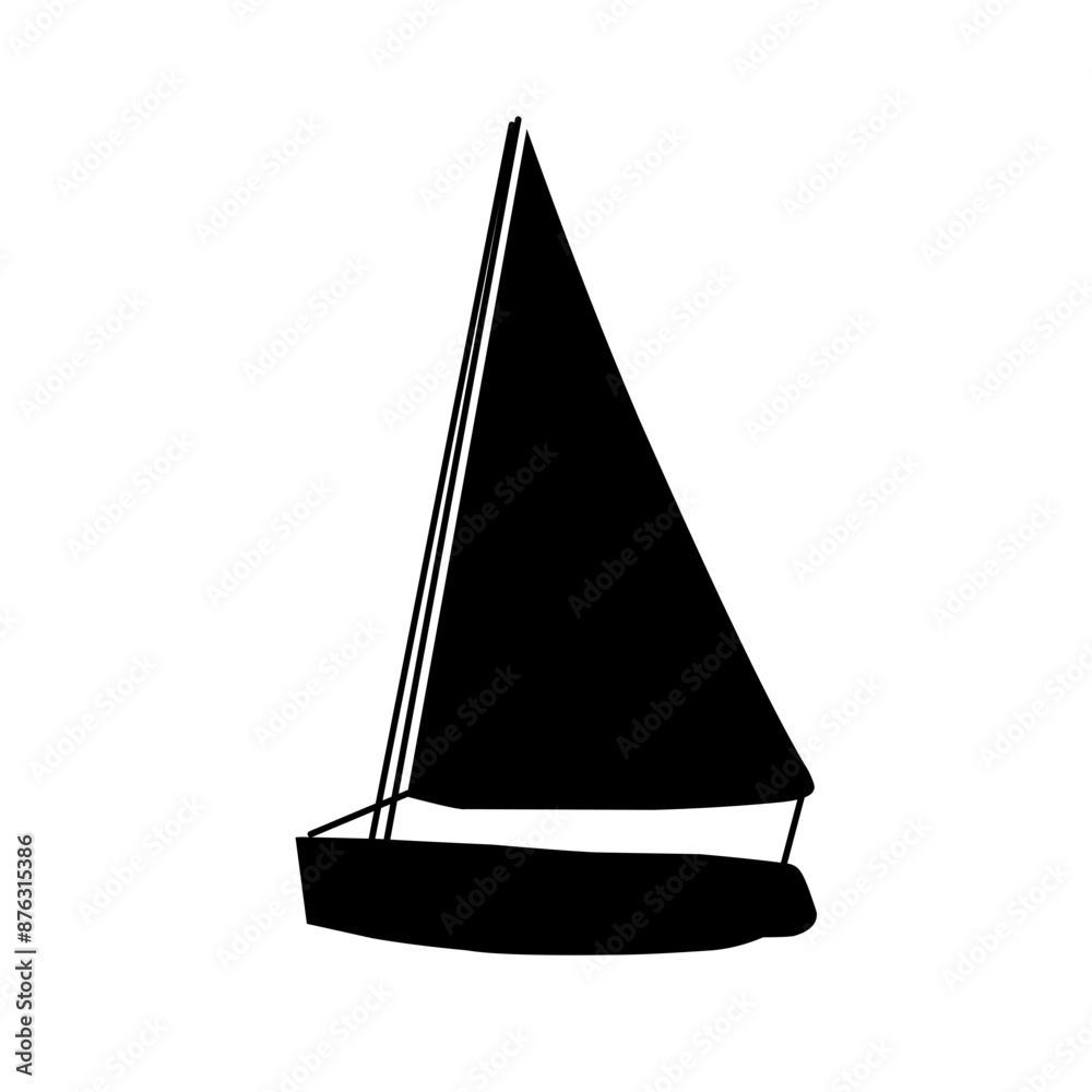 silhouette of a sailboat silhouette of a sailboat
