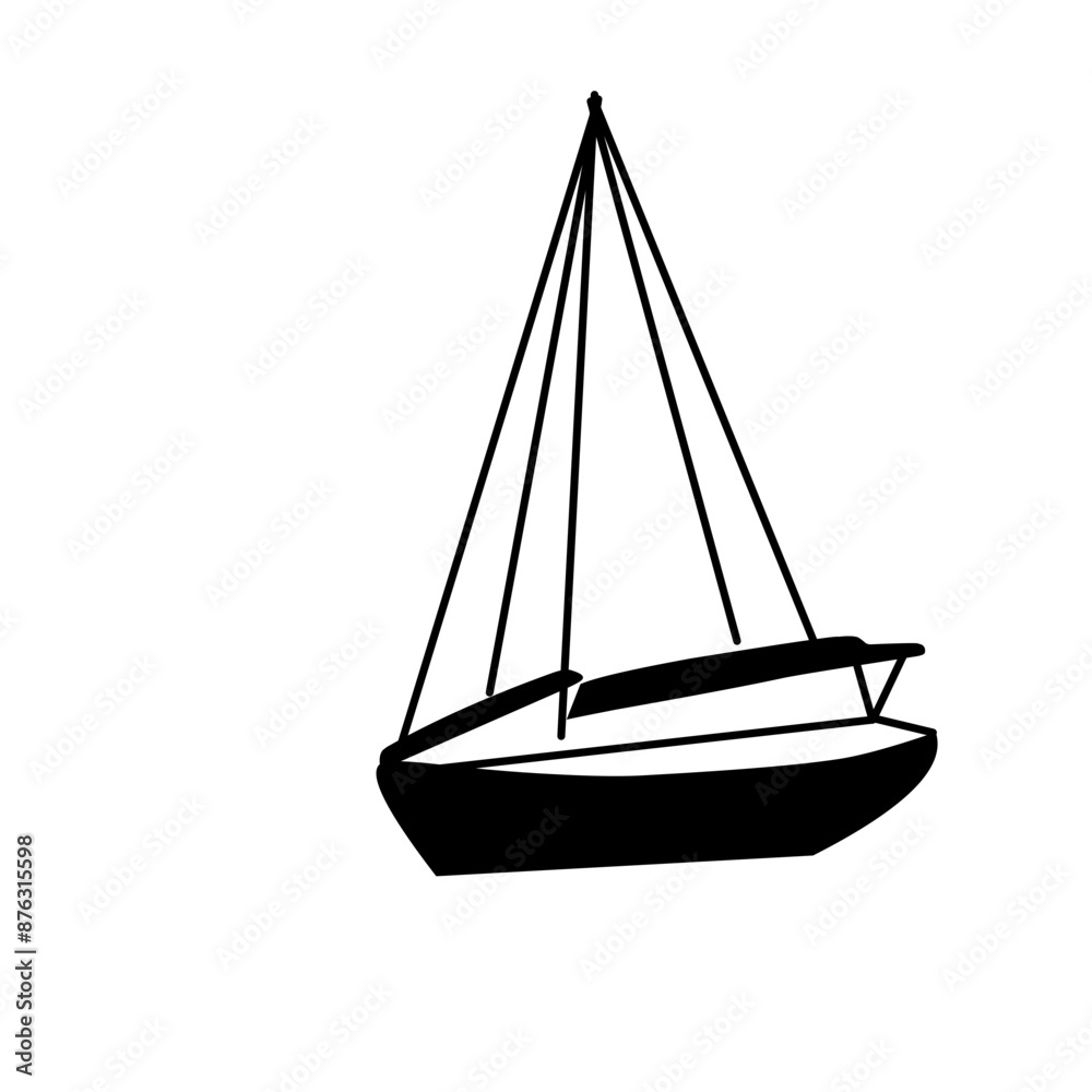 silhouette of a sailboat silhouette of a sailboat