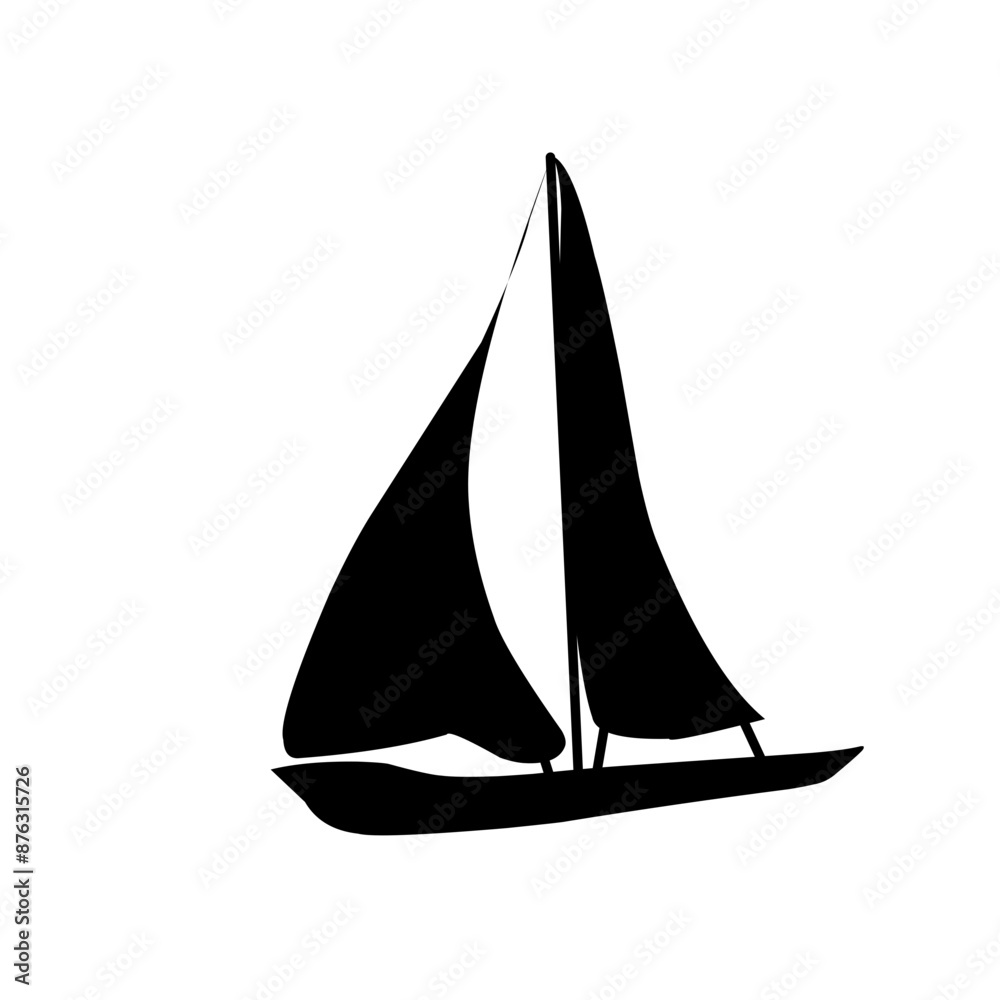silhouette of a sailboat silhouette of a sailboat