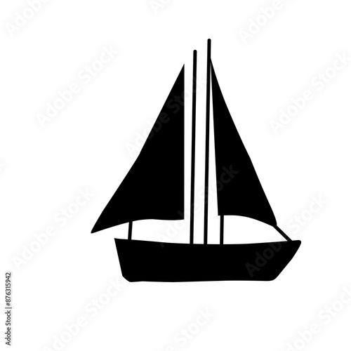 silhouette of a sailboat