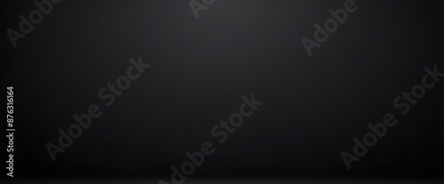 Abstract black gradient background, empty dark texture wallpaper black color studio room background. ai