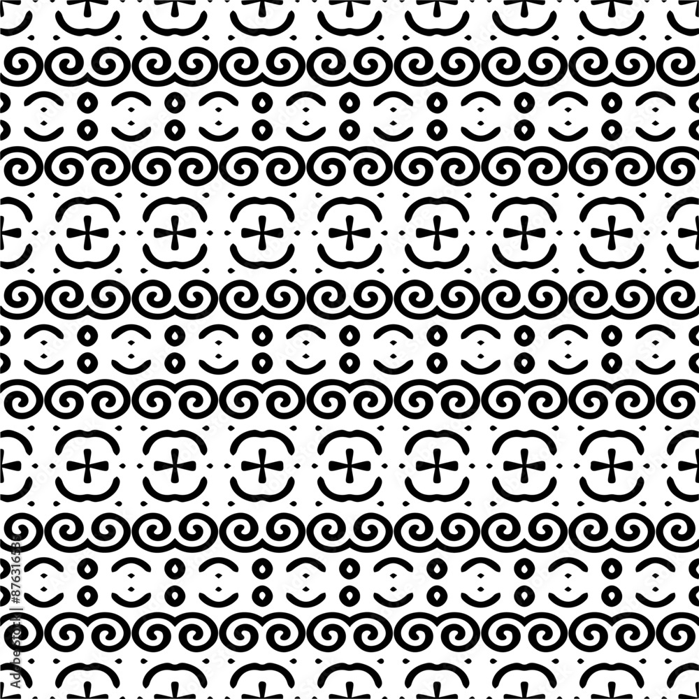 White background with black pattern. Seamless texture for fashion, textile design, on wall paper, wrapping paper, fabrics and home decor. Simple repeat pattern. White background with black pattern. Seamless texture for fashion, textile design, on wall paper, wrapping paper, fabrics and home decor. Simple repeat pattern.