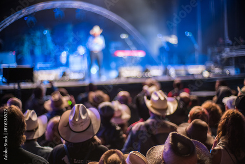 Crowd Enjoying Huercasa Country Festival 2017 in Riaza, Spain
