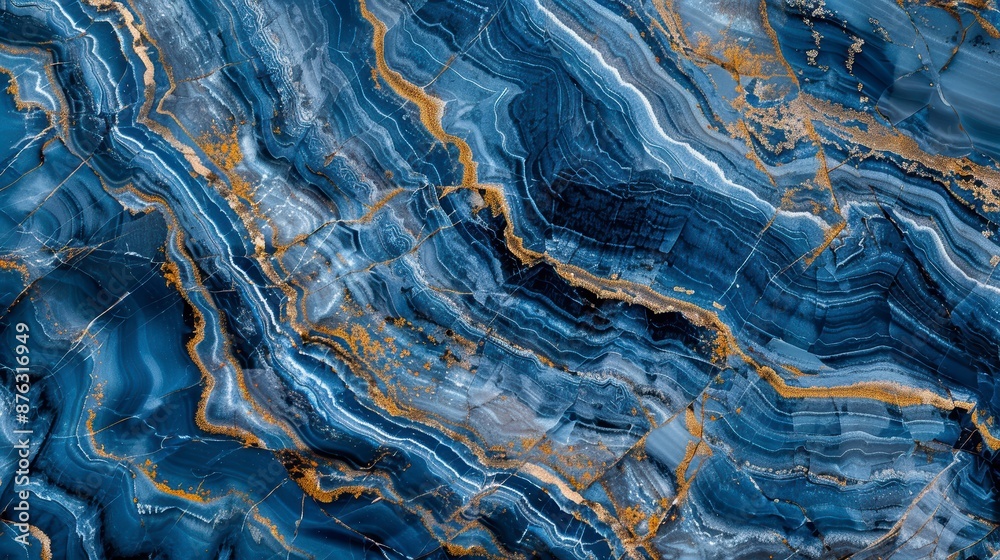 A close-up of blue marble A close-up of blue marble