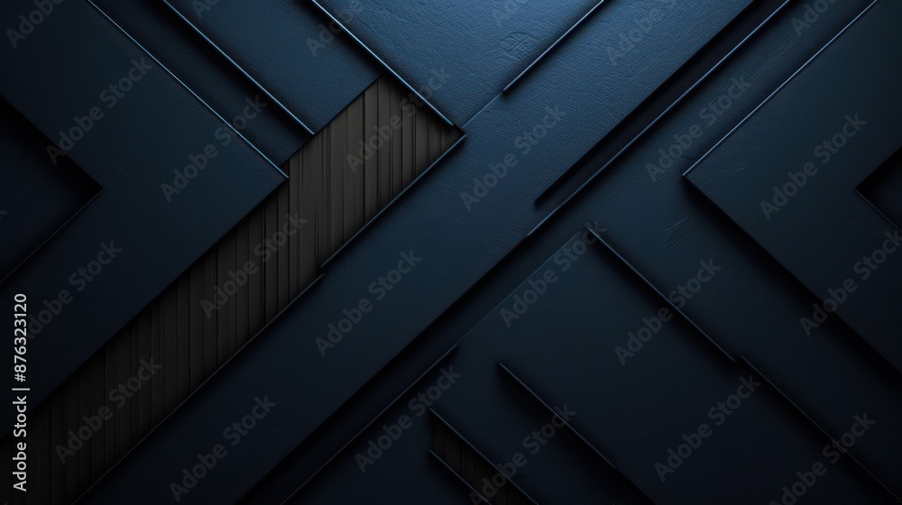 Abstract Dark Blue Geometric Pattern Abstract Dark Blue Geometric Pattern