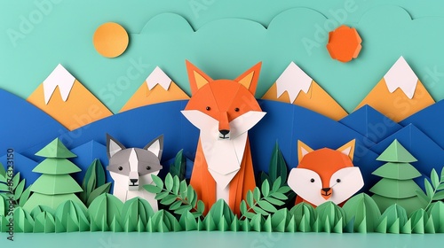 Dive into the world of paper craft with illustrations of animals, from domestic pets to exotic wildlife, each intricately designed to showcase their uniqueness. Clean and Clear Color, Realistic