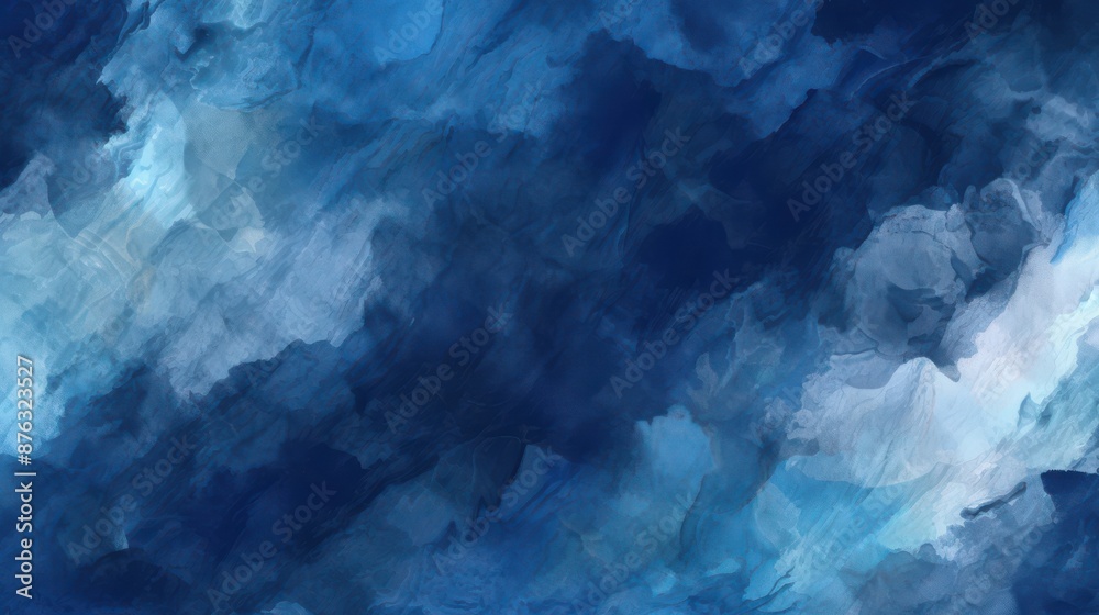 Abstract Blue and White Watercolor Texture Abstract Blue and White Watercolor Texture
