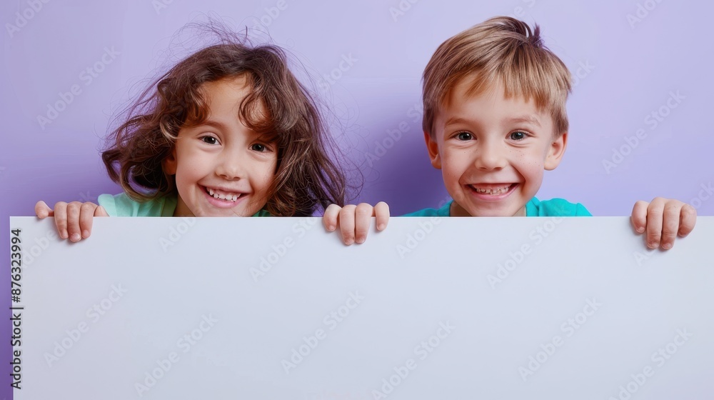 two little girls holding blank two little girls holding blank