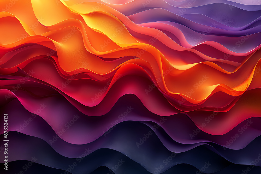 Vibrant Geometric Art Print - Sunset Palette Vibrant Geometric Art Print - Sunset Palette