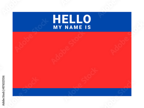 Graffiti tag background. Hello, my name is. Sticker your name tag. Street art graffiti background.