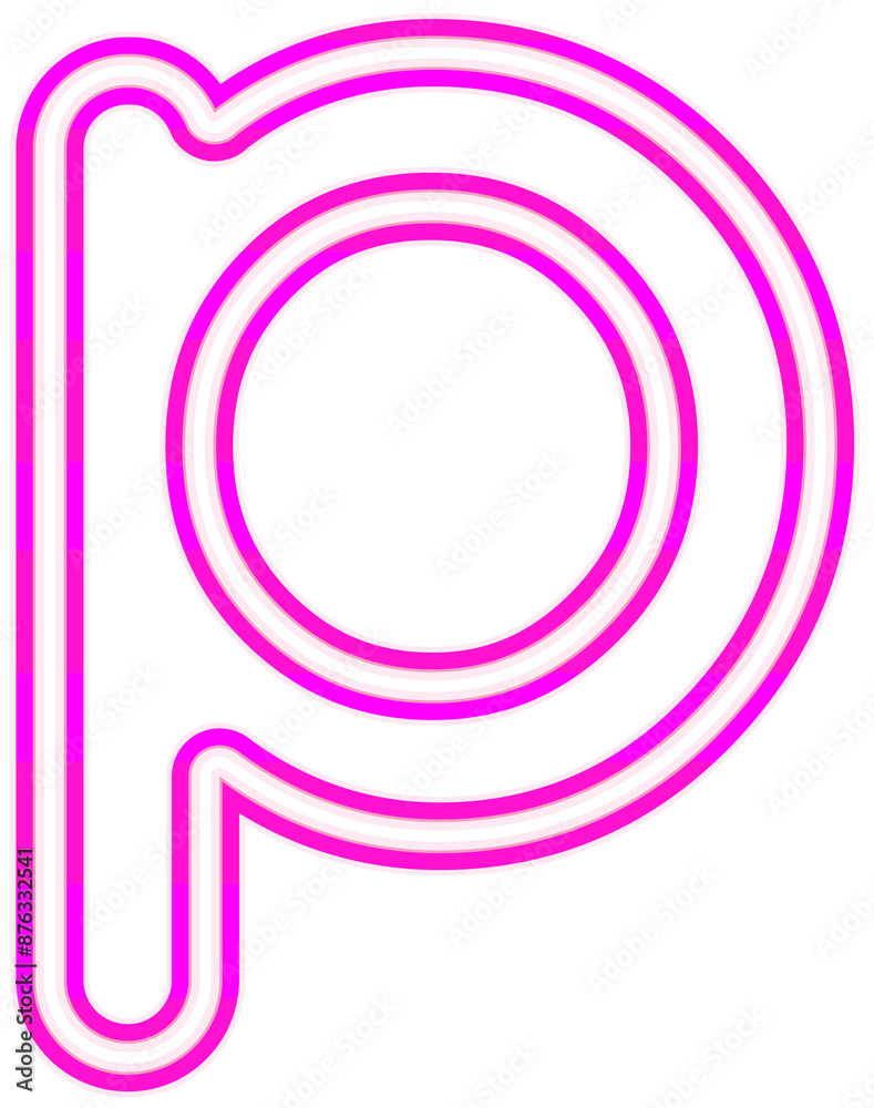 Neon font with luminous bright pink lowercase letters typography design-p Neon font with luminous bright pink lowercase letters typography design-p