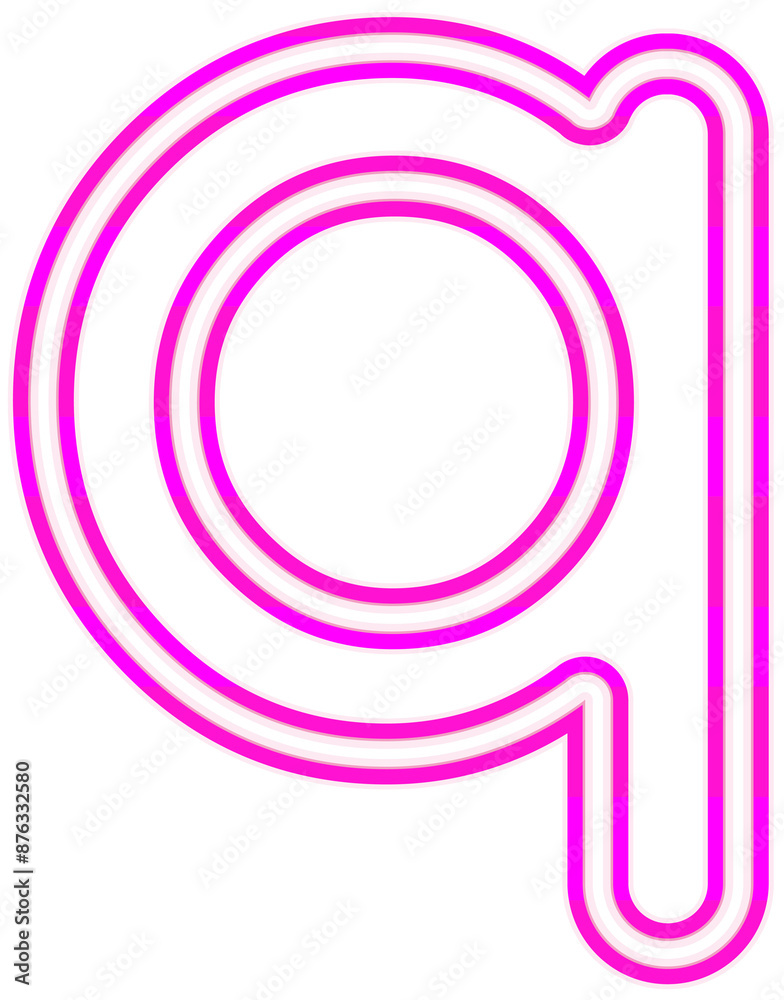 Neon font with luminous bright pink lowercase letters typography design-q Neon font with luminous bright pink lowercase letters typography design-q