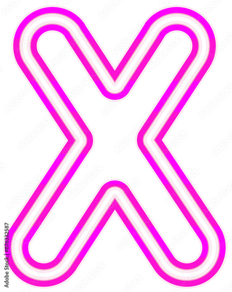 Neon font with luminous bright pink lowercase letters typography design-x Neon font with luminous bright pink lowercase letters typography design-x