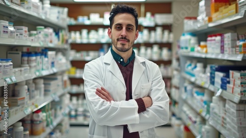 Wallpaper Mural The Pharmacist in Pharmacy Torontodigital.ca
