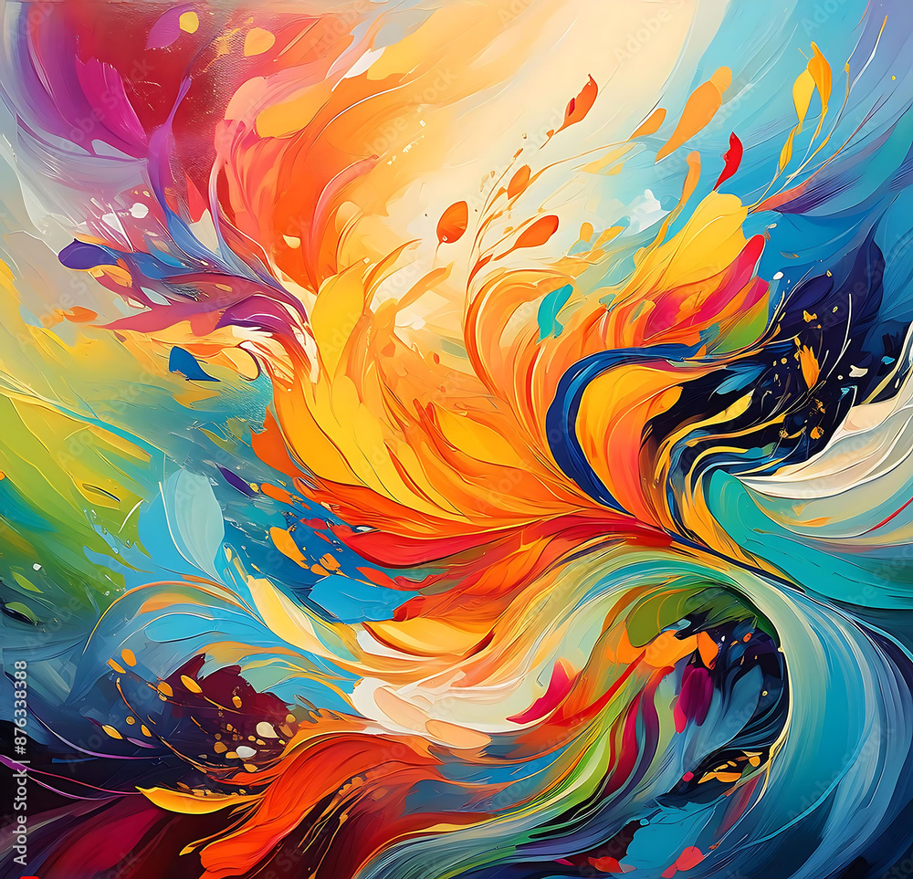 Obraz premium Colorful Paint Design