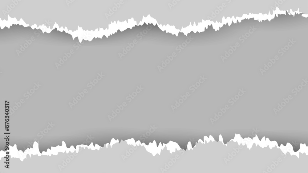 Torn paper. Realistic horizontal commercial vector background.