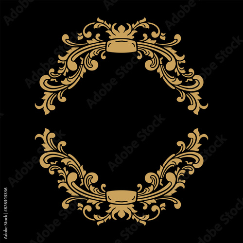 Luxury frame Ornament wedding decoration