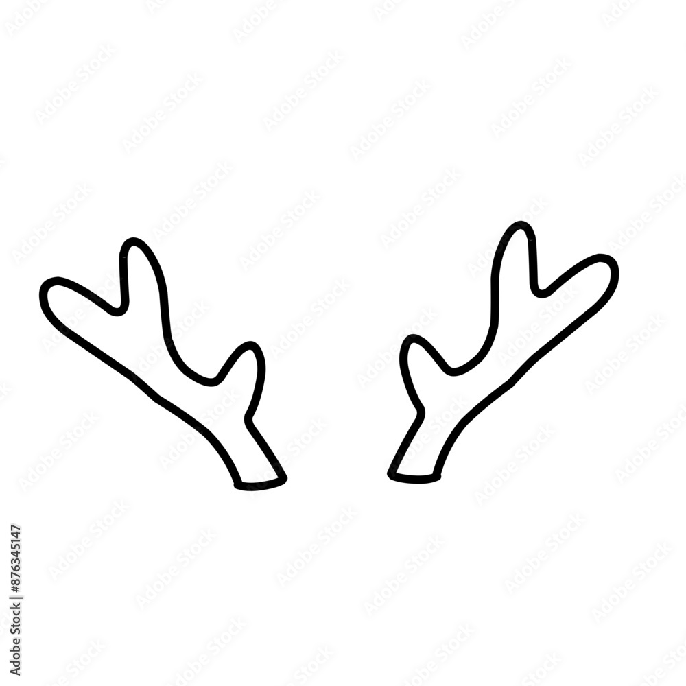 Obraz premium Horn thin line icon