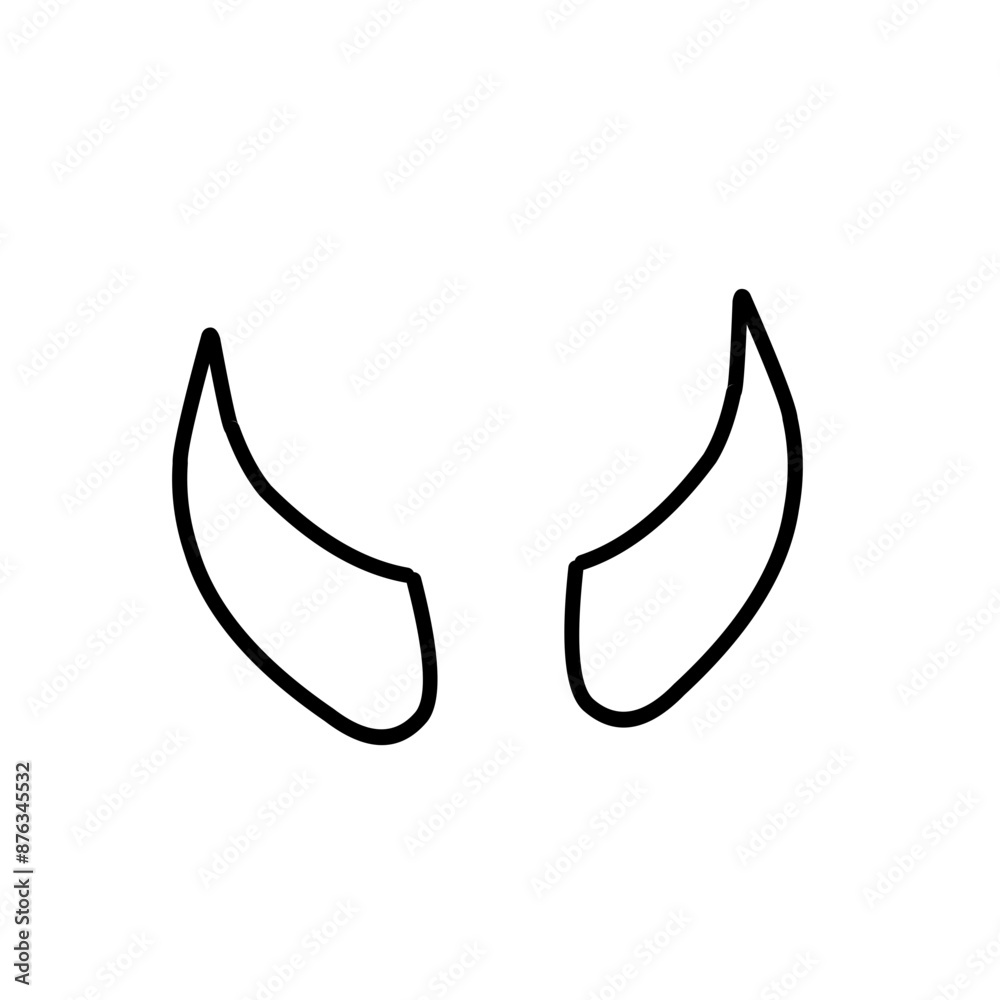 Horn thin line icon Horn thin line icon