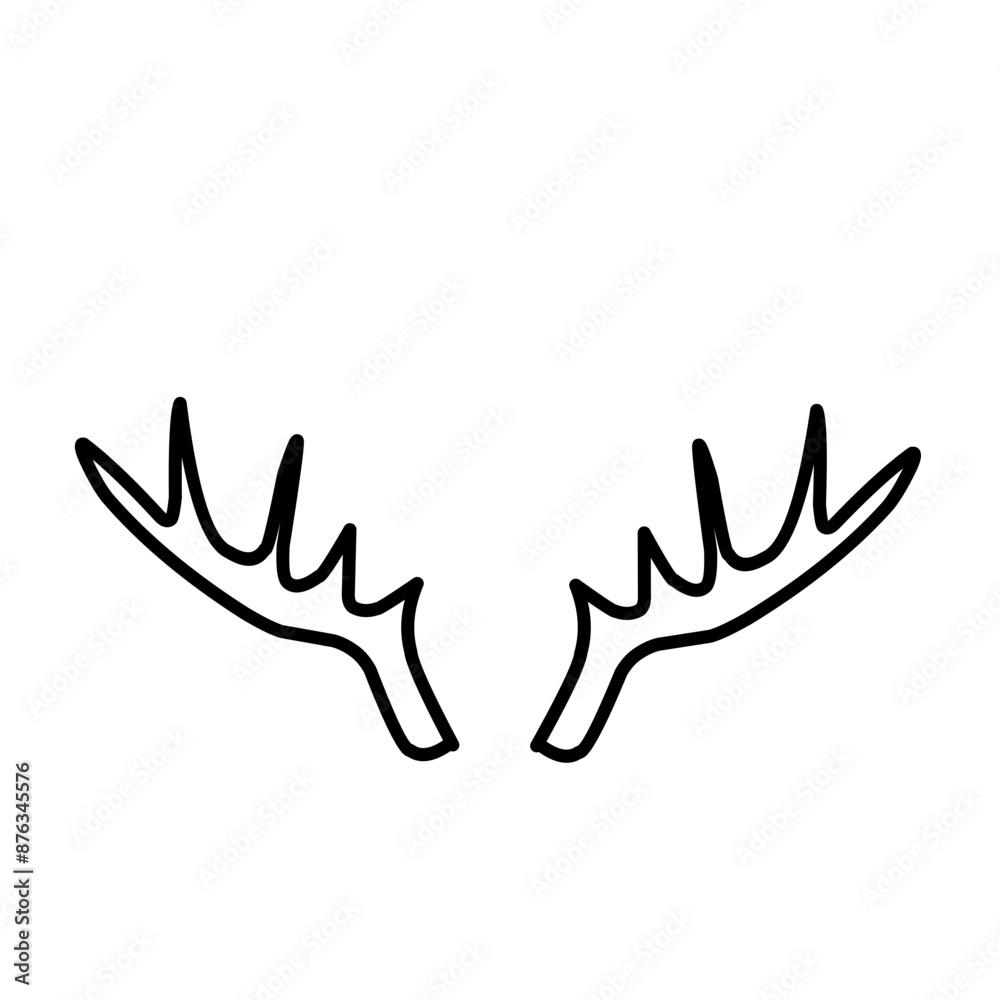 Obraz premium Horn thin line icon